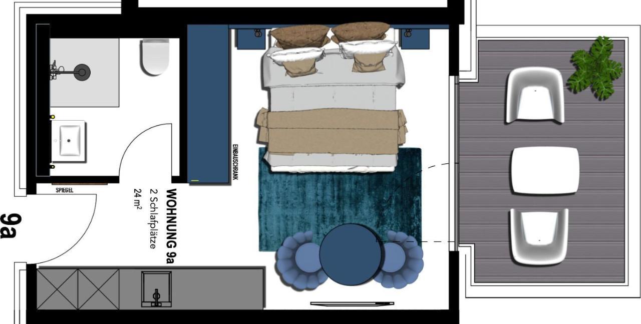 Seebruecke Heringsdorf - 1-Raum-Appartement Mit Balkon S9A エクステリア 写真